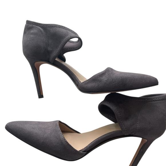 ANN TAYLOR Gray Suede Pointed Toe, Sz 6, Elegant, Career Chic - Picture 10 of 13